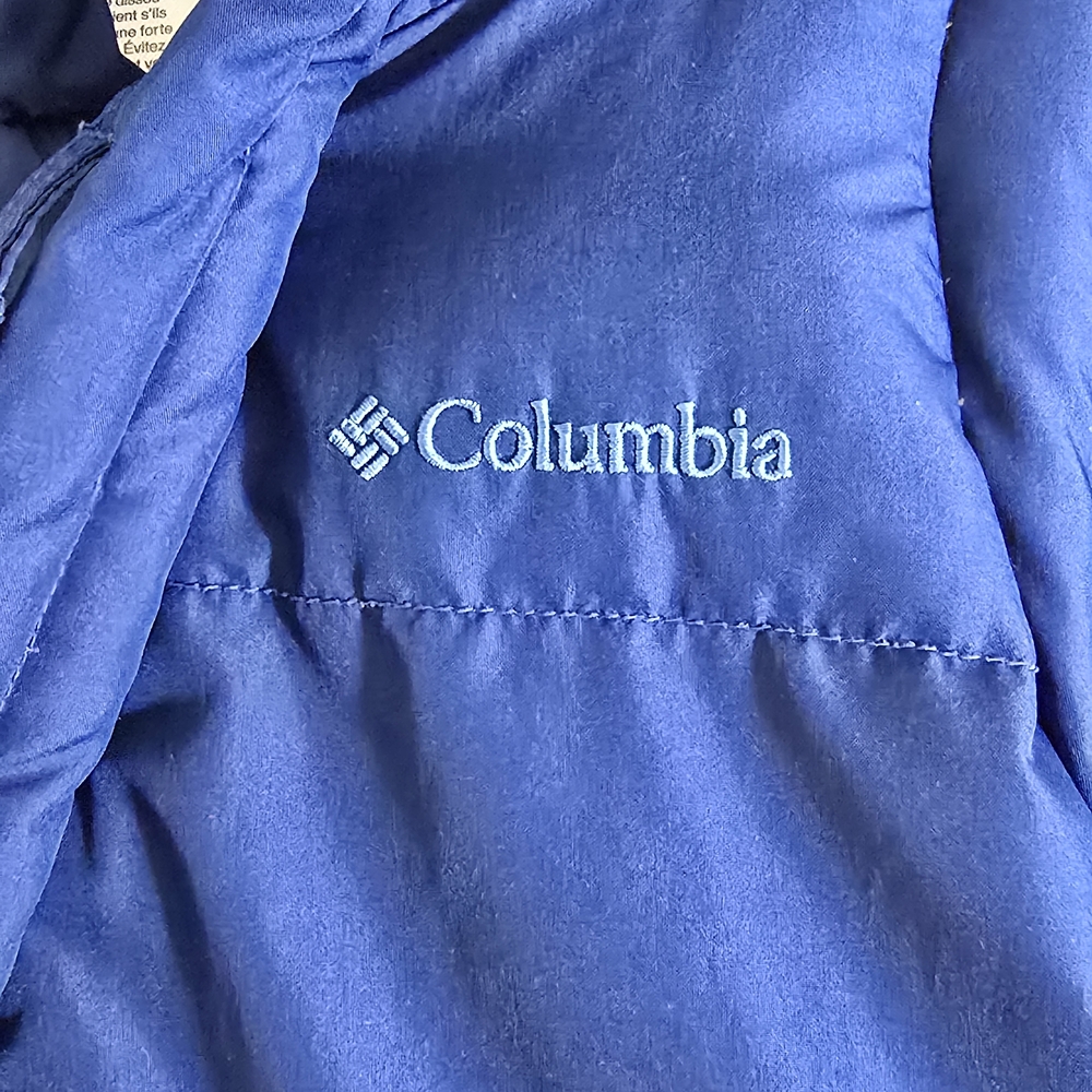 Columbia Gorpcore Snuggly Bunny Down Bunting Baby Snowsuit Blue 12M - Picture 3 of 15
